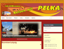 Tablet Screenshot of pelka-reisen.de